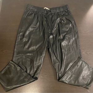 Womens Zara leather pants, size large